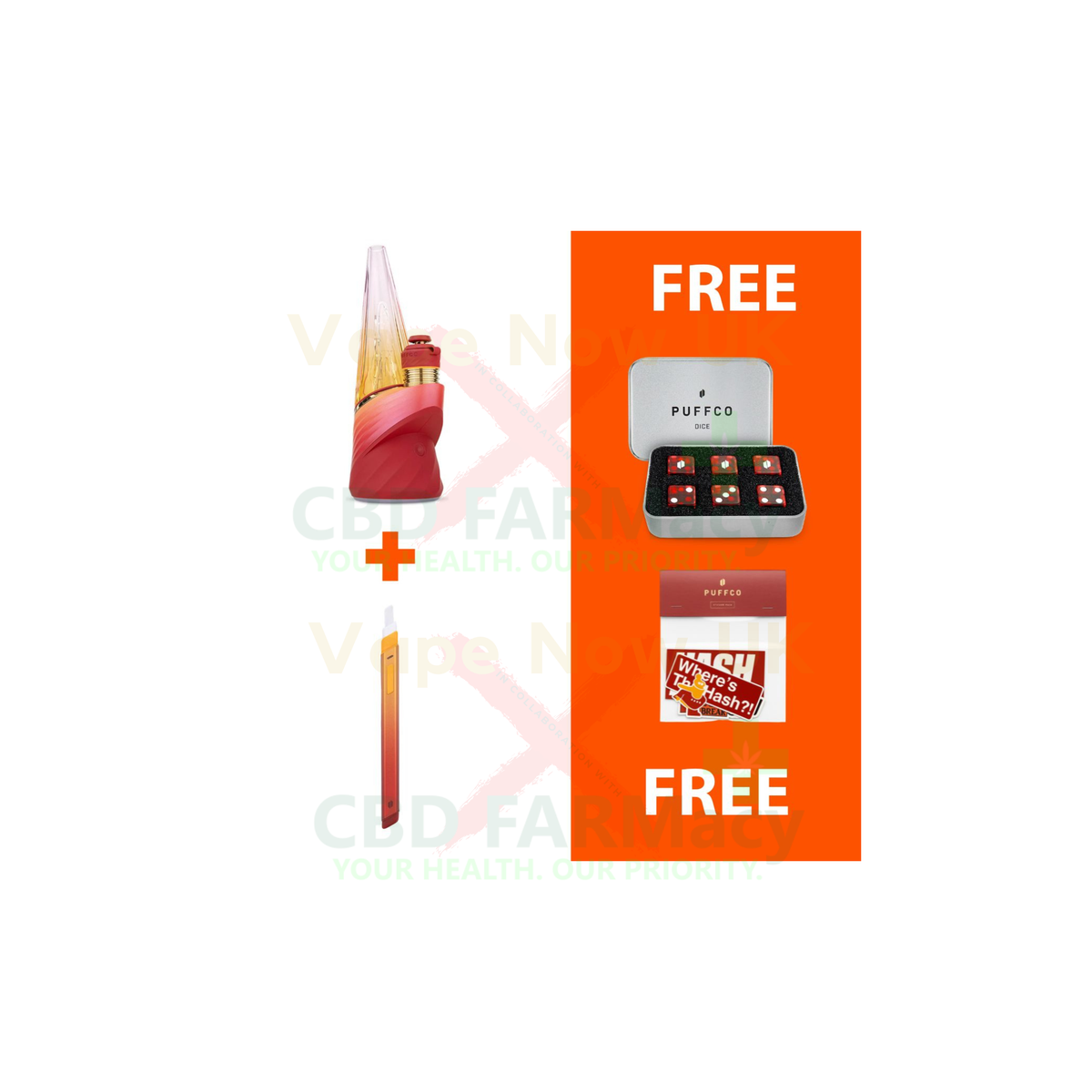 Puffco Peak Pro 3DXL Bundle | Dab Vaporizer | FREE Hot Knife + Merch  Vape  Now UK x CBD FARMacy