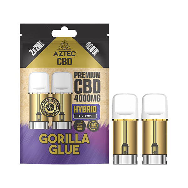 Aztec CBD Pod Refill 4000MG | Broad Spectrum | Gorilla Glue | Hybrid