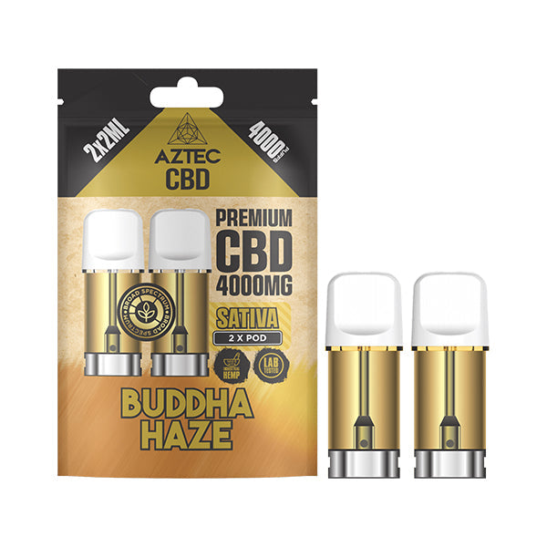 Aztec CBD Pod Refill 4000MG | Broad Spectrum | Grape Fruit | Indica