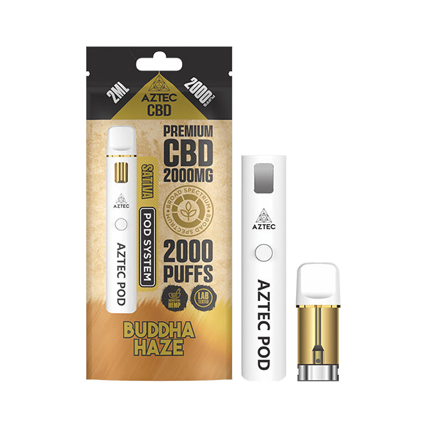 CBD Vape Pod Kit | Buddha Haze | Sativa | Aztec 2000mg | Starter Kit
