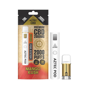 shark vape battery Aztec CBD Pod System 2000 mg Starter Kit | Broad-Spectrum Vape
