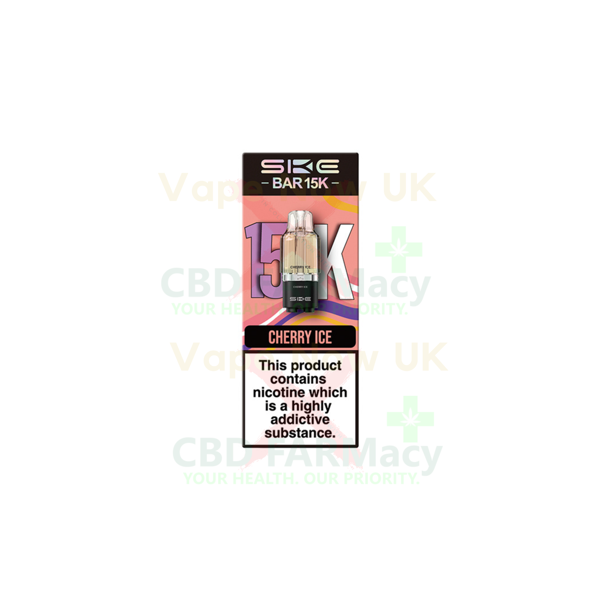 SKE Bar 15K Pods | SKE Crystal 15k Pre-filled Pods | 16+ Flavours