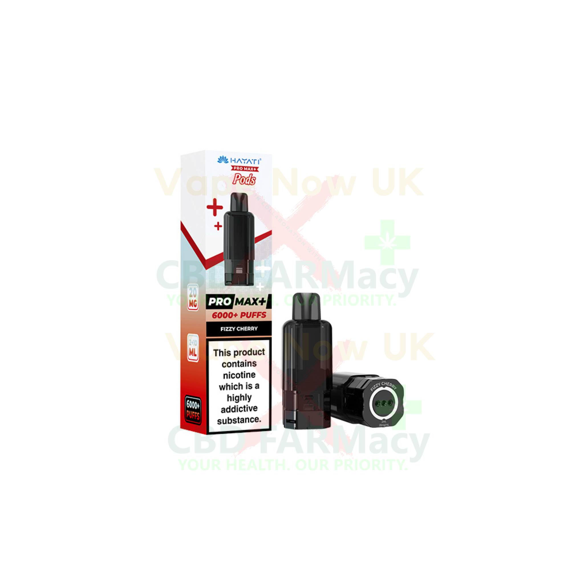 Hayati Pro Max 6000+ replacement pod pack fizzy cherry