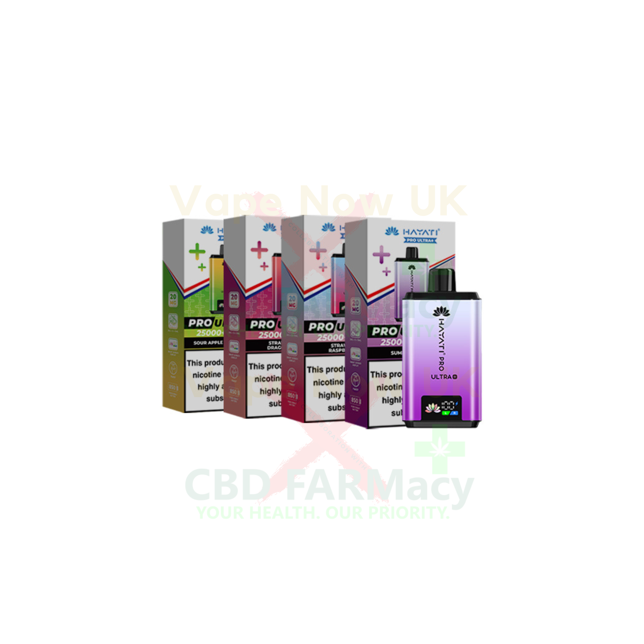 HAYATI | Pro Ultra+ | 25,000 Puffs | Prefilled Pod Kit | 20mg | 20+ flavours