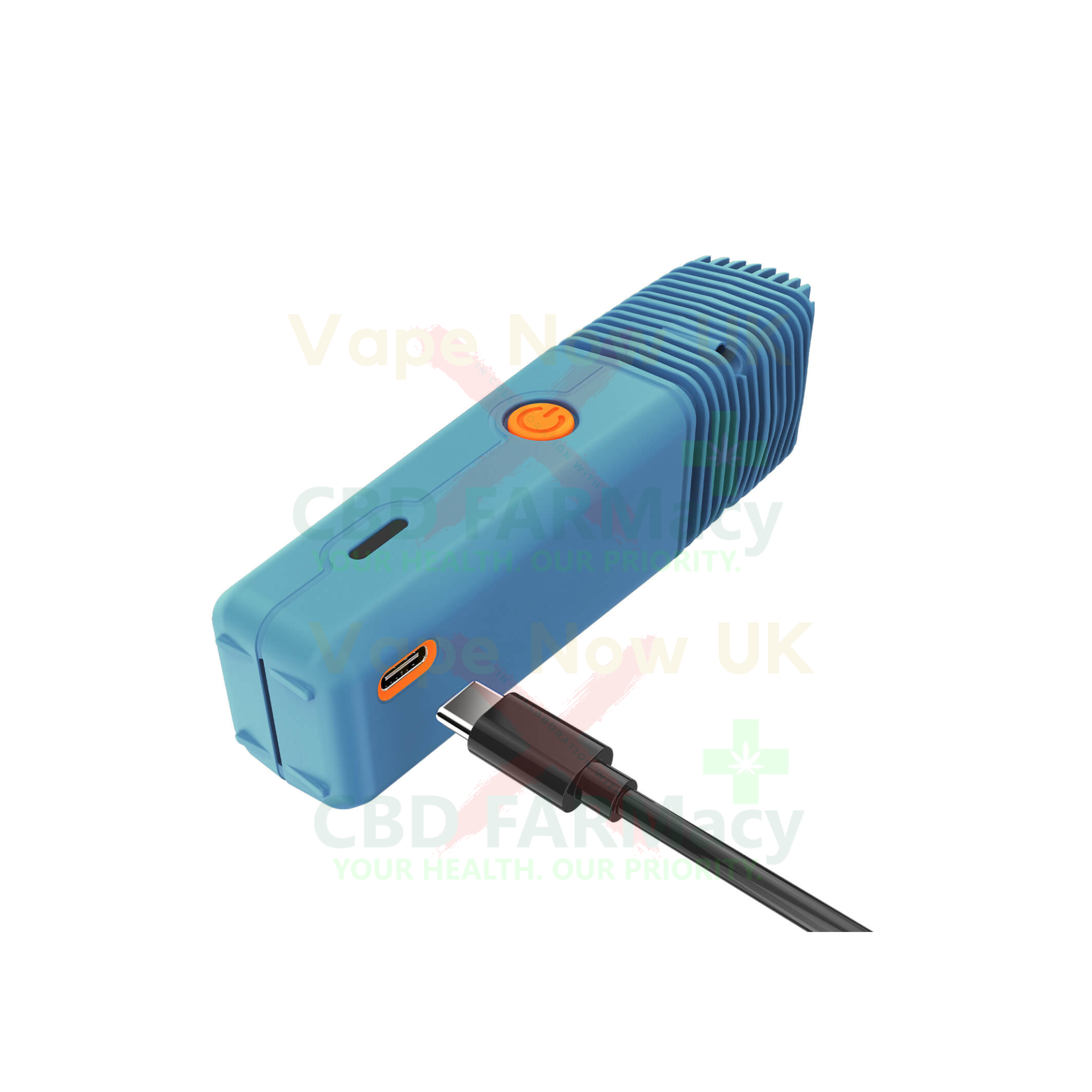 Veazy next to a 30 ml bottle for simple size comparison