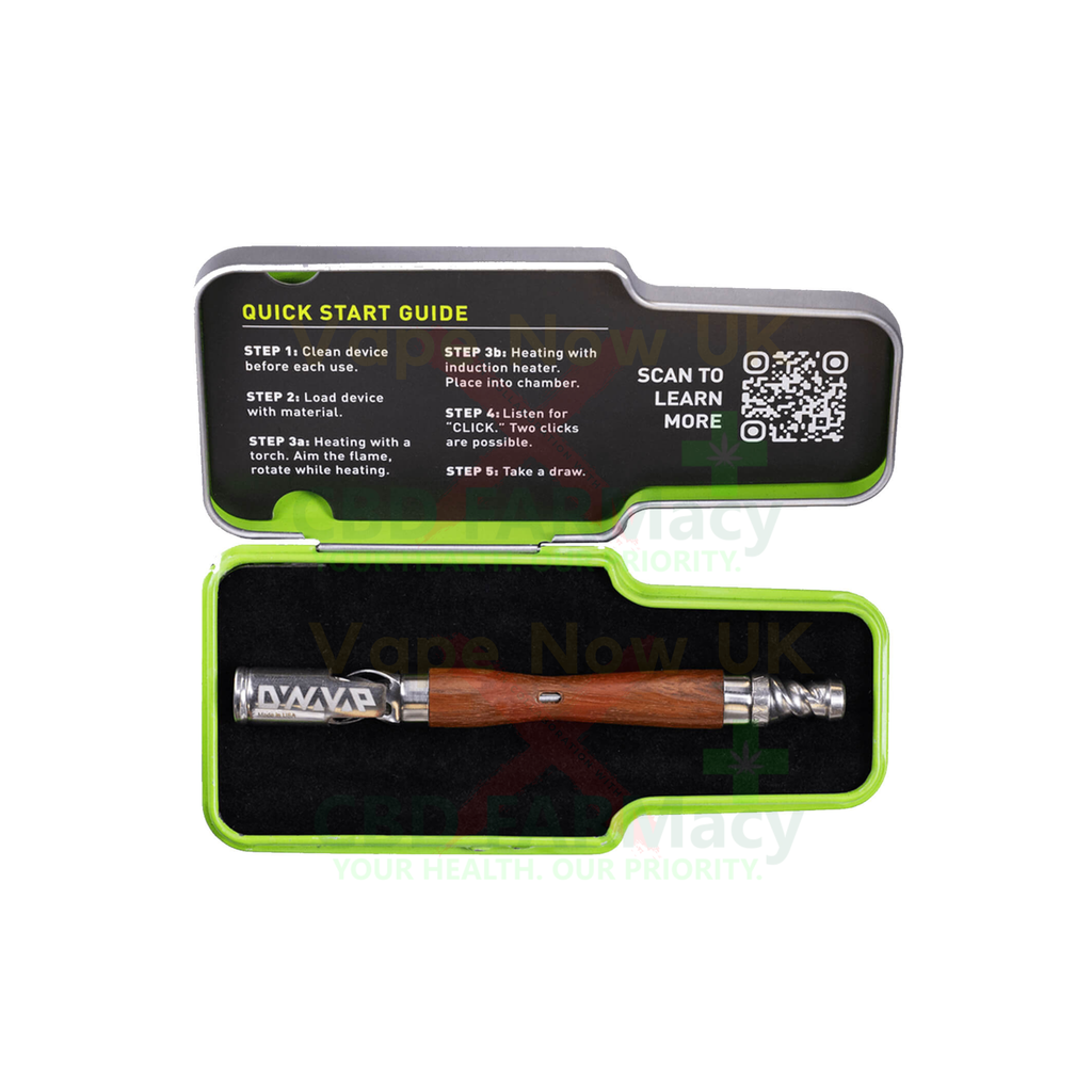 DynaVap WoodWynd Ipe dry herb vaporizer with titanium Helix Tip