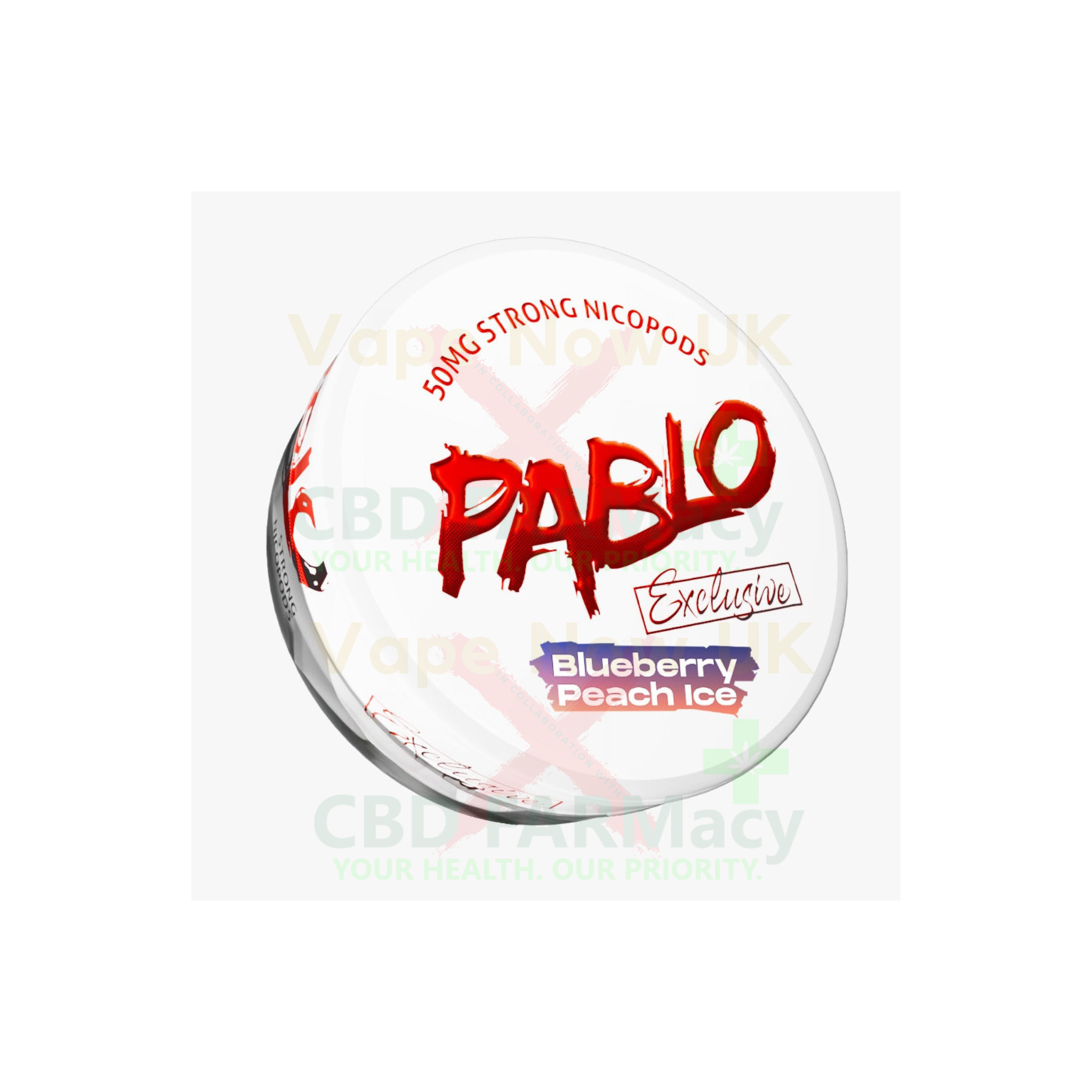 Pablo nicotine pouch - blueberry peach ice