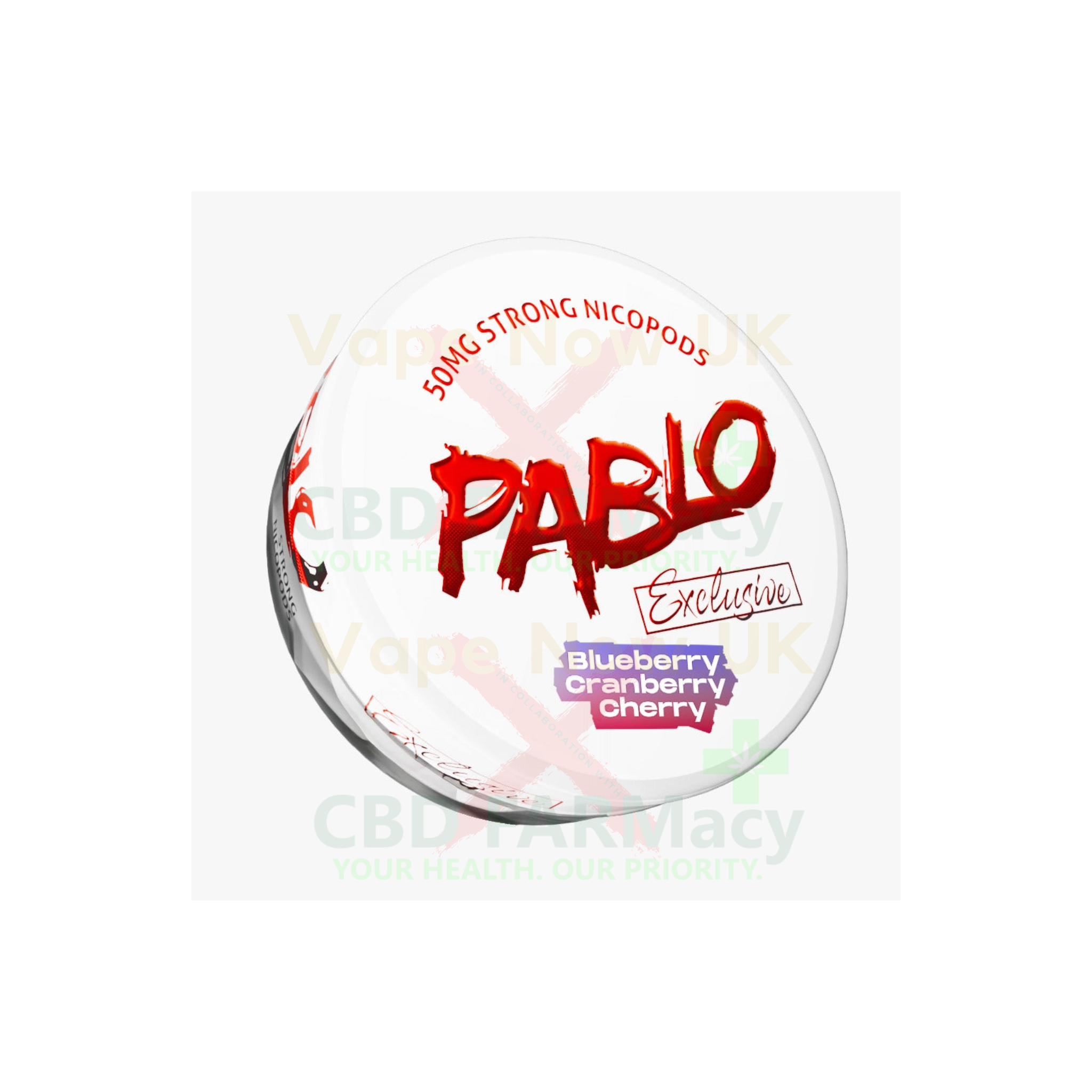 Pablo nicotine pouch blueberry cherry cranberry