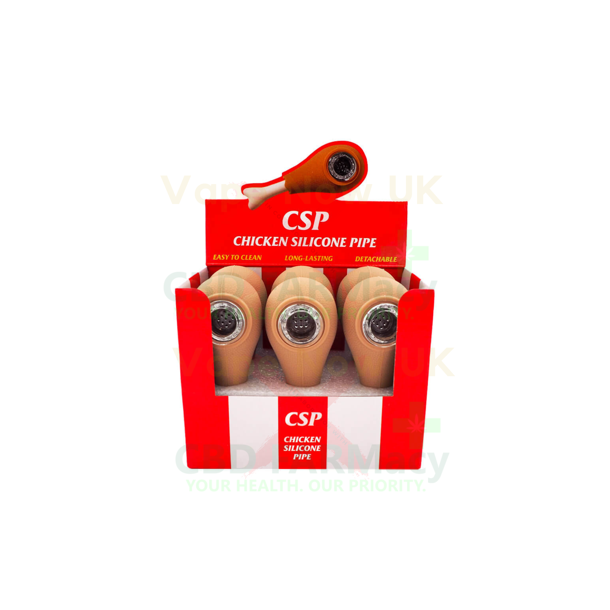 Chicken Silicone Pipes | Removable Pieces | Fun & Durable Smoking Pipe