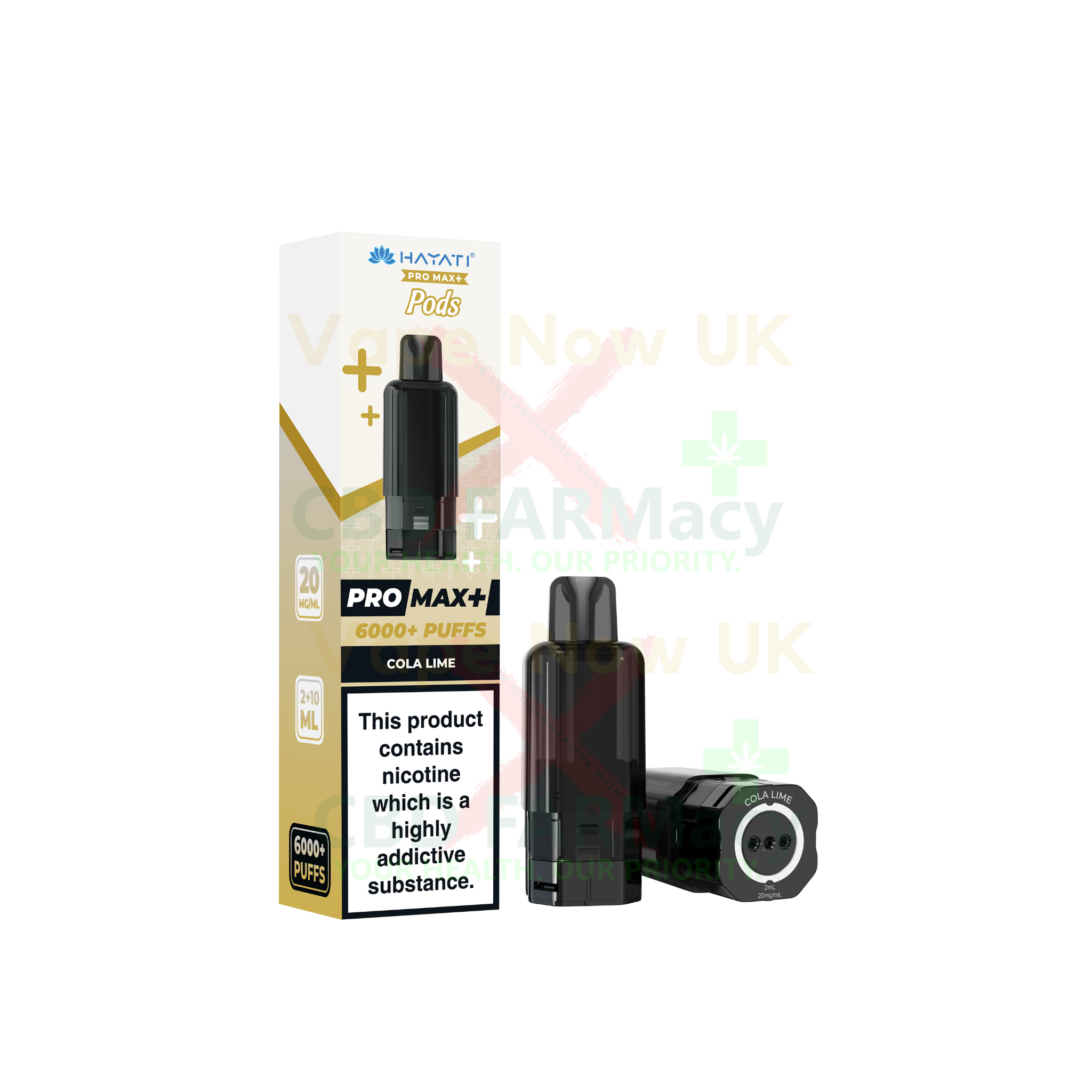 Hayati Pro Max 6000+ replacement pod pack cola lime