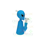 Blue Bong | Alien Figure | Thick Glass 17 cm | by Black Sheep