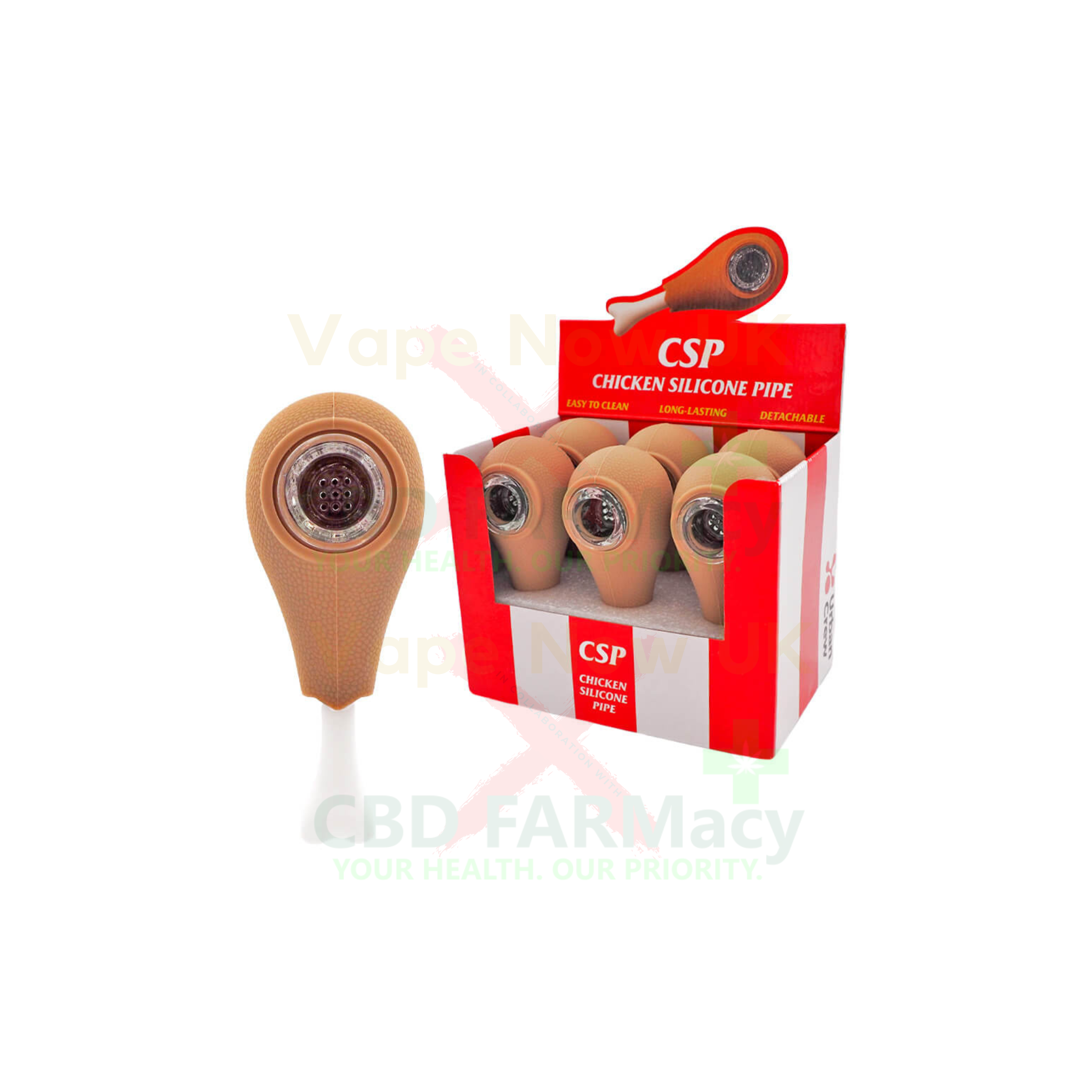 Chicken Silicone Pipes | Removable Pieces | Fun & Durable Smoking Pipe