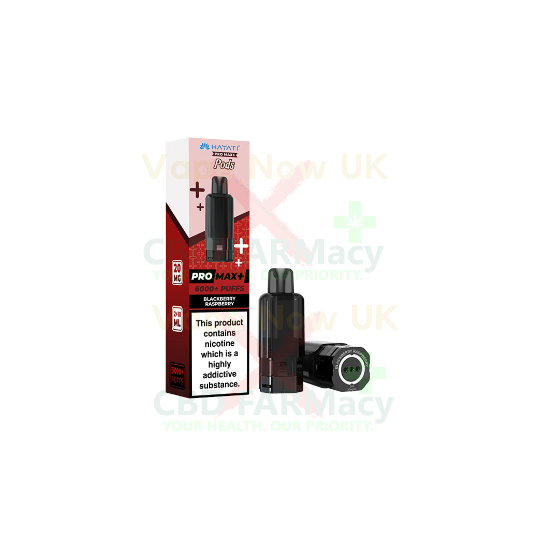 Hayati Pro Max 6000+ replacement pod pack blackberry rasberry