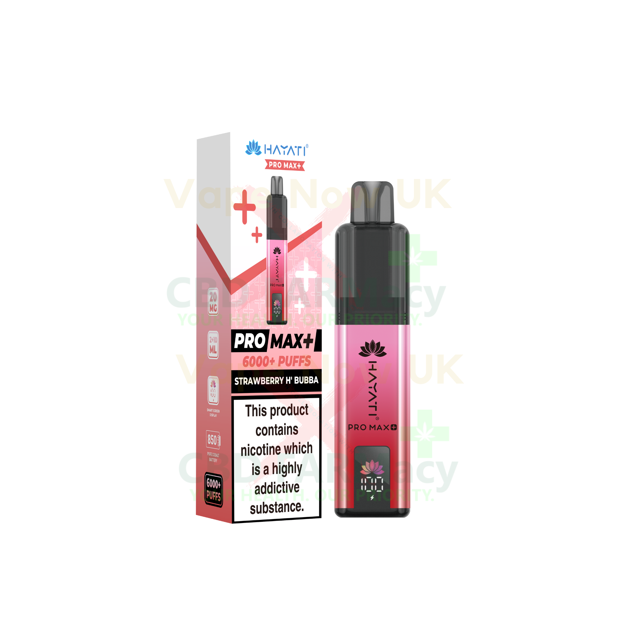 HAYATI | Pro Max 6000+ | Prefilled Vape Kit | 20mg | 40+ flavours