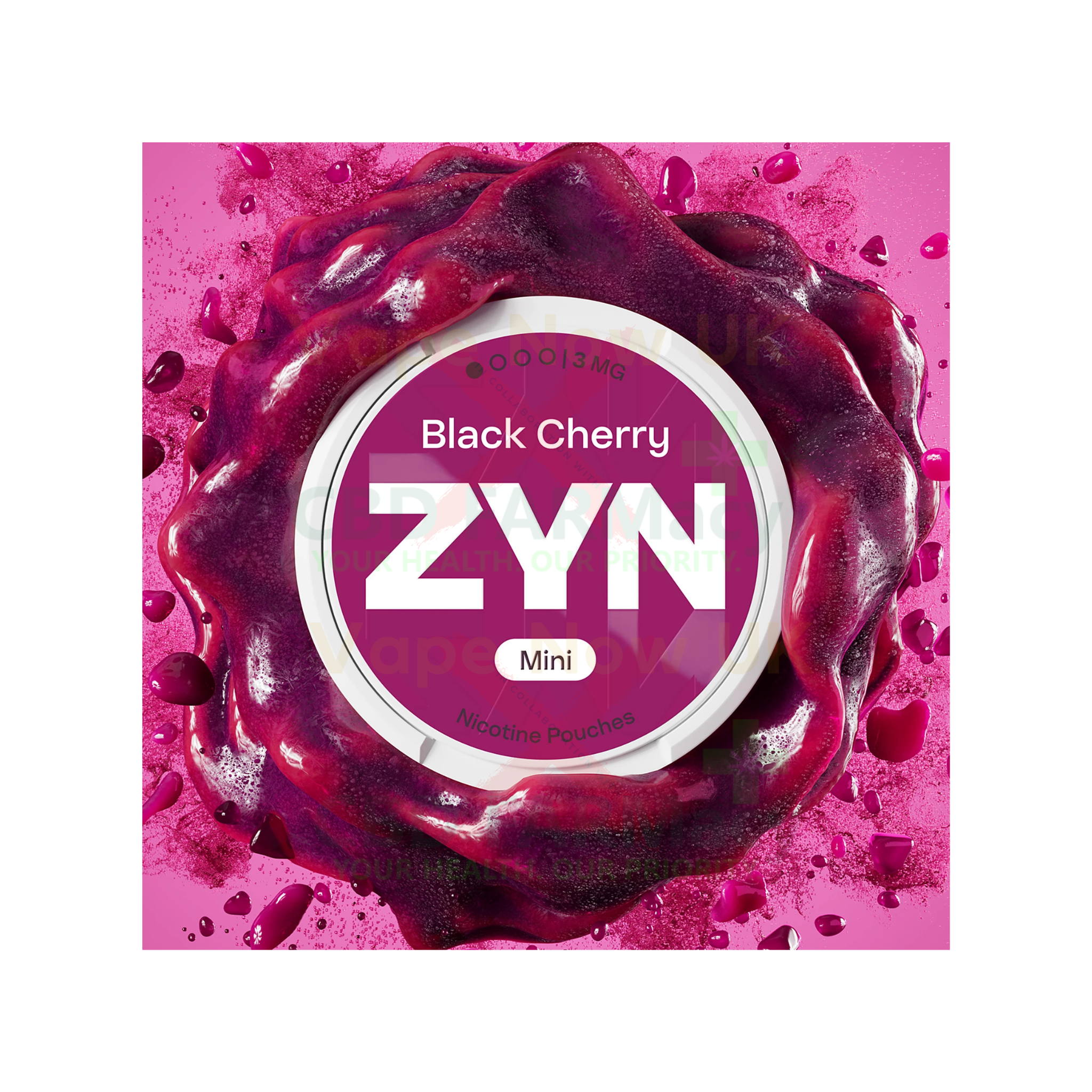 ZYN nicotine pouches black cherry 3mg