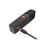 Veazy Dynamic Blue pocket vaporizer, side profile showing slim body