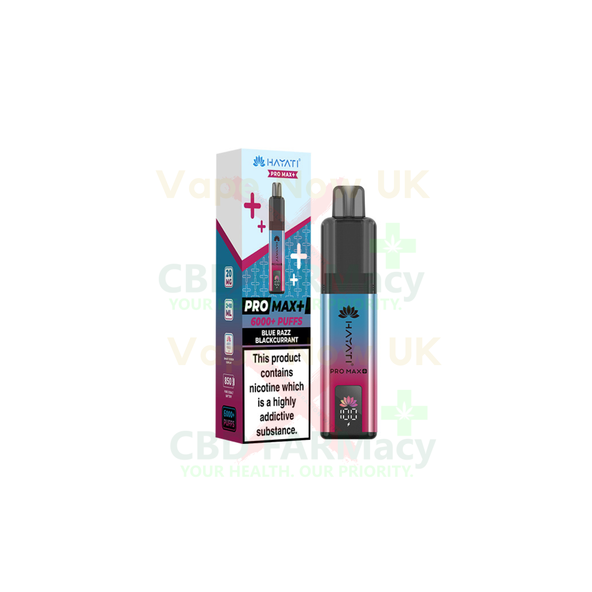 HAYATI | Pro Max 6000+ | Prefilled Vape Kit | 20mg | 40+ flavours