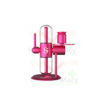 Stündenglass Kompact Pink rotating glass infuser—14 mm compatible. gravity bong