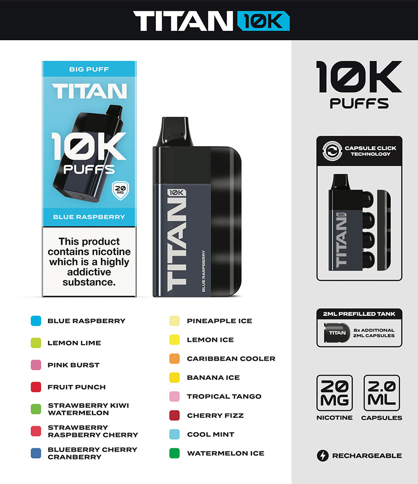 Titan - 10,000 Puff - Disposable Vape