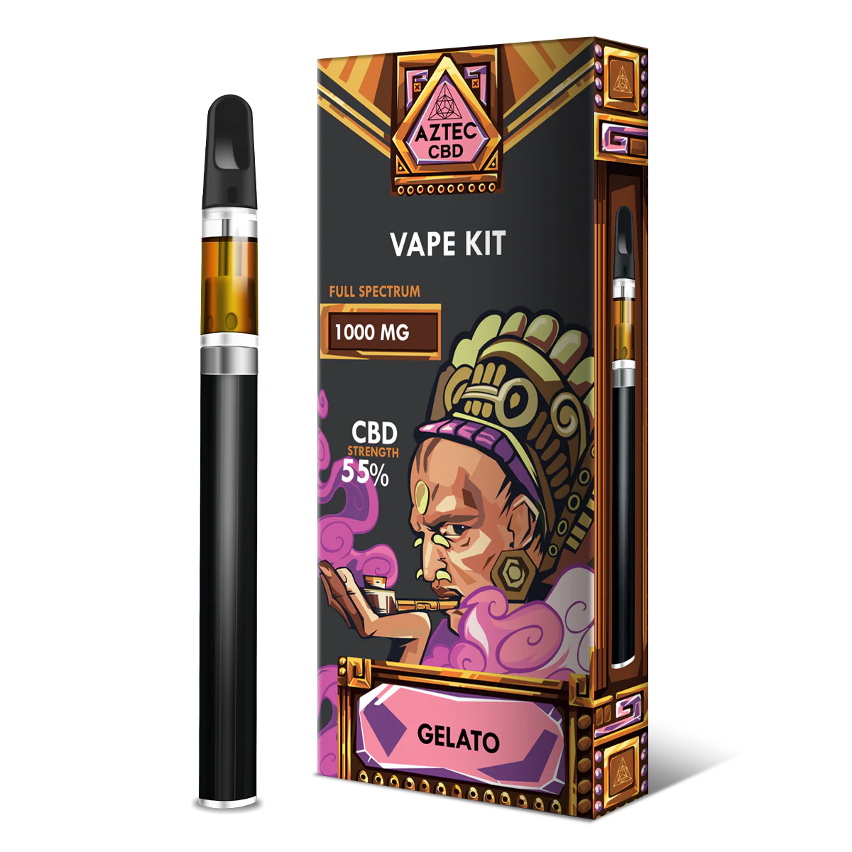 CBD Vape Starter Kit | Full Spectrum Gelato 55% | AZTEC