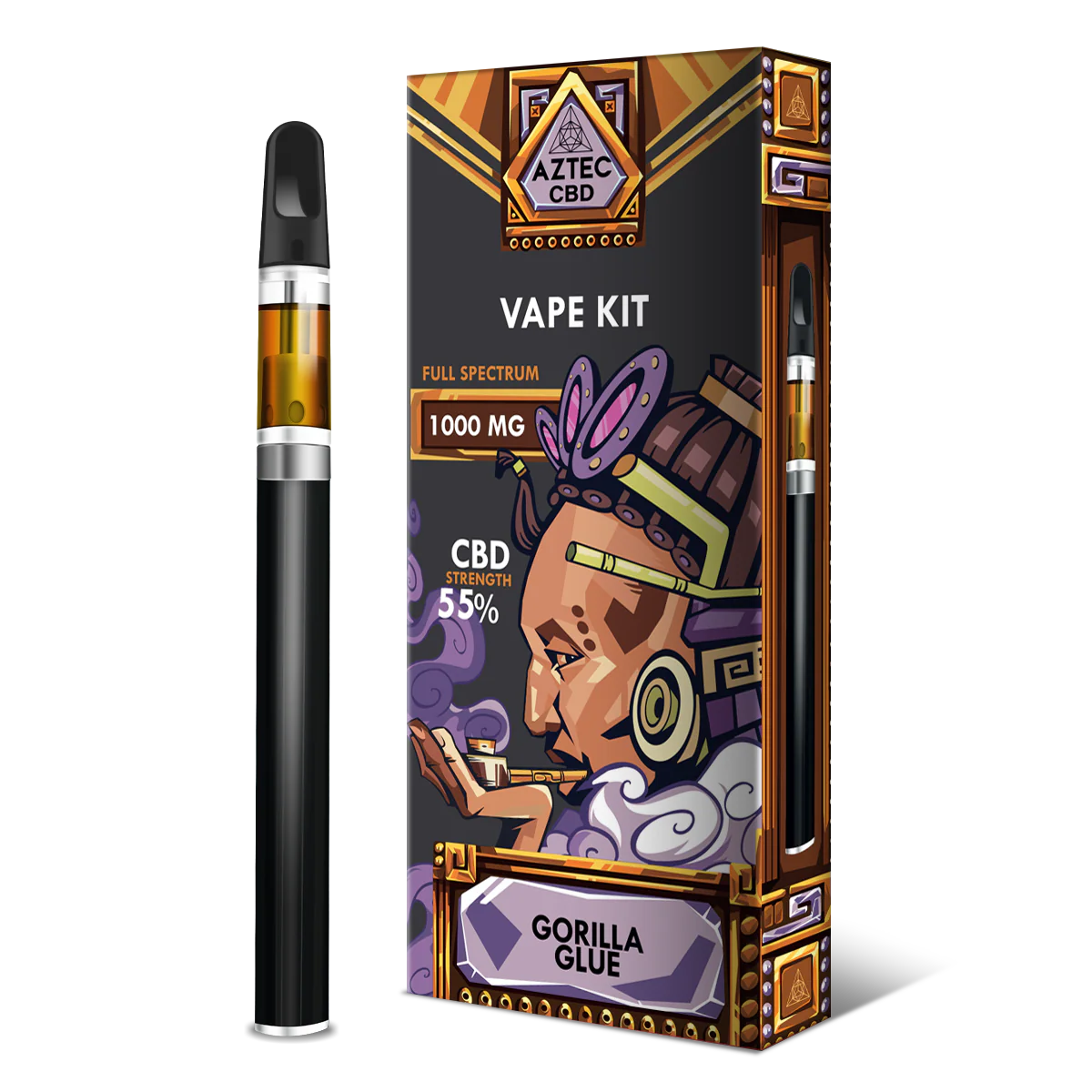 CBD Vape Starter Kit | Full Spectrum Gelato 55% | AZTEC
