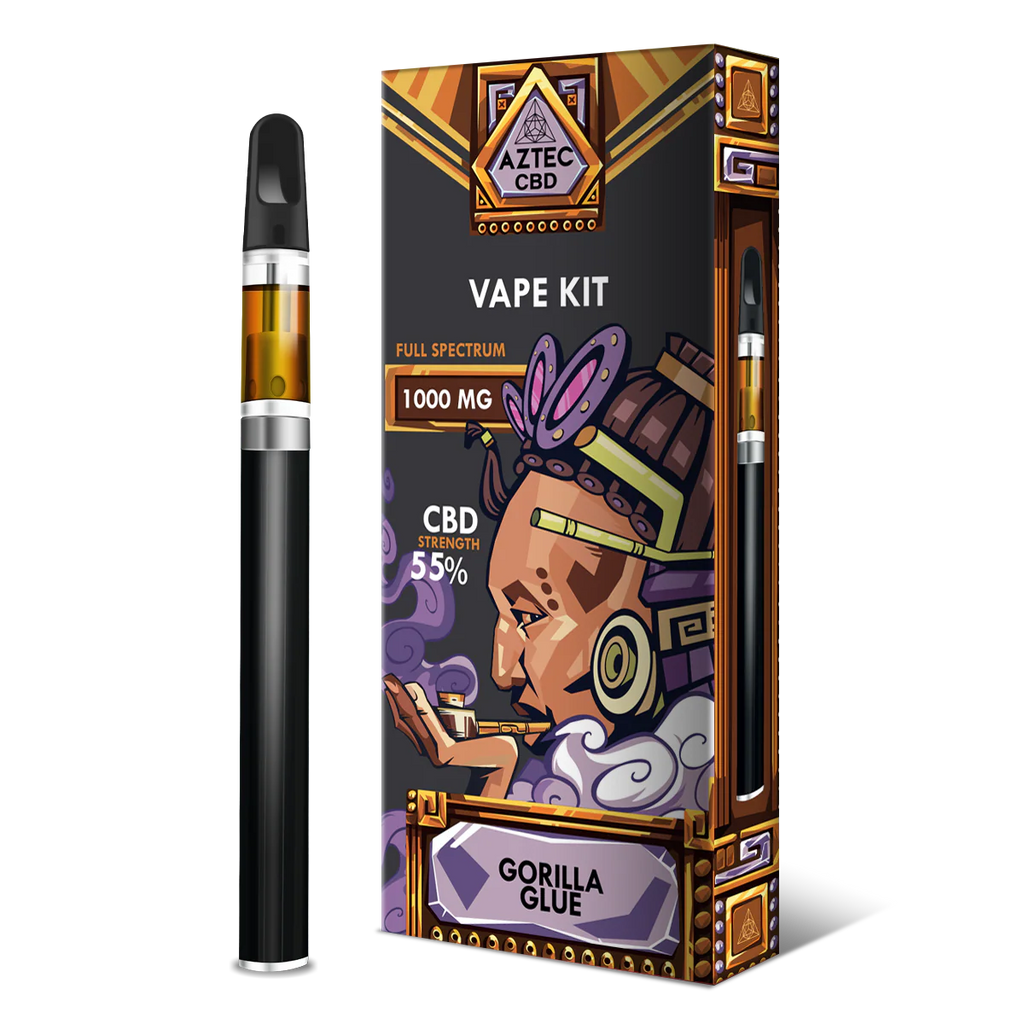 CBD Vape Starter Kit | Full Spectrum Gorilla Glue 55% | AZTEC