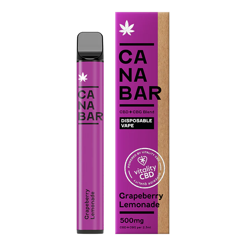 Apple, Pear, Peach CANABAR™ Disposable CBD Vape Device 500mg CBD + CBG