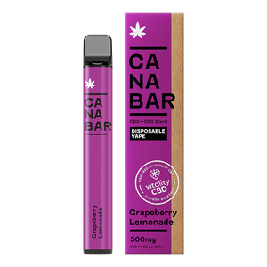 Apple, Pear, Peach CANABAR™ Disposable CBD Vape Device 500mg CBD + CBG