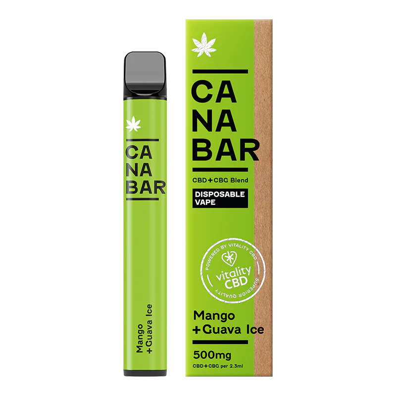 Apple, Pear, Peach CANABAR™ Disposable CBD Vape Device 500mg CBD + CBG