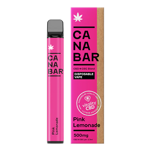 Pink Lemonade CANABAR™ Disposable CBD Vape Device 500mg CBD + CBG