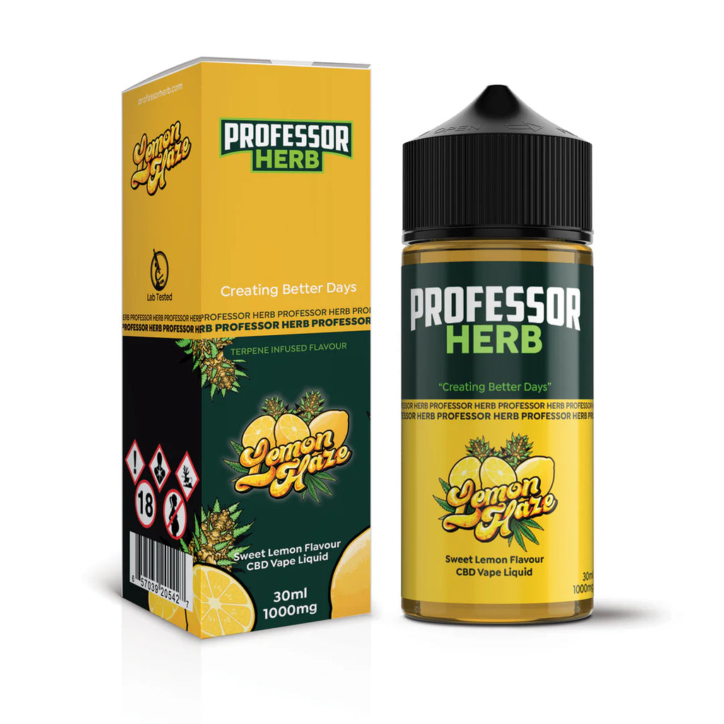 Professor Herb - CBD Vape E-Liquid - Lemon Haze - 1000mg/30ml