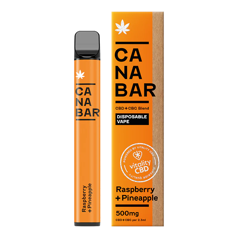 Apple, Pear, Peach CANABAR™ Disposable CBD Vape Device 500mg CBD + CBG