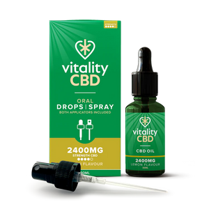 Vitality CBD - Lemon Flavour CBD Oil 2400mg - Drops & Spray 30ml