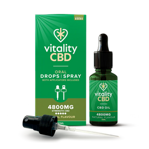 Vitality CBD - Natural Flavour CBD Oil 4800mg - Drops & Spray 30ml