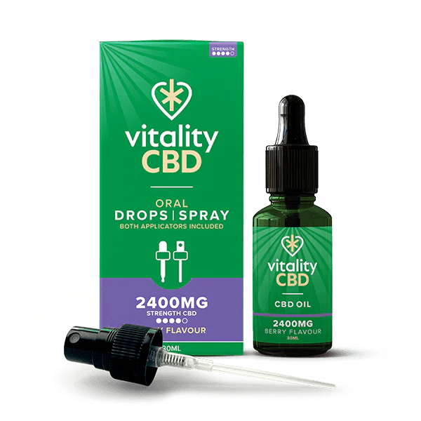 Vitality CBD - Berry Flavour CBD Oil 4800mg - Drops & Spray 30ml