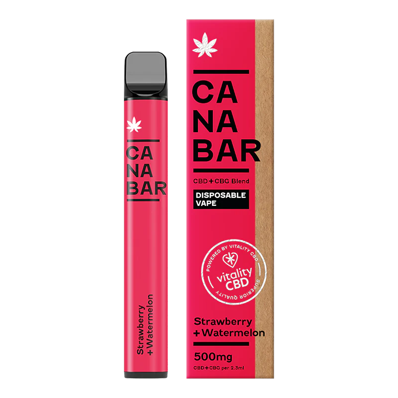 Apple, Pear, Peach CANABAR™ Disposable CBD Vape Device 500mg CBD + CBG