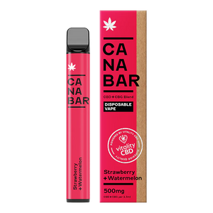 Apple, Pear, Peach CANABAR™ Disposable CBD Vape Device 500mg CBD + CBG