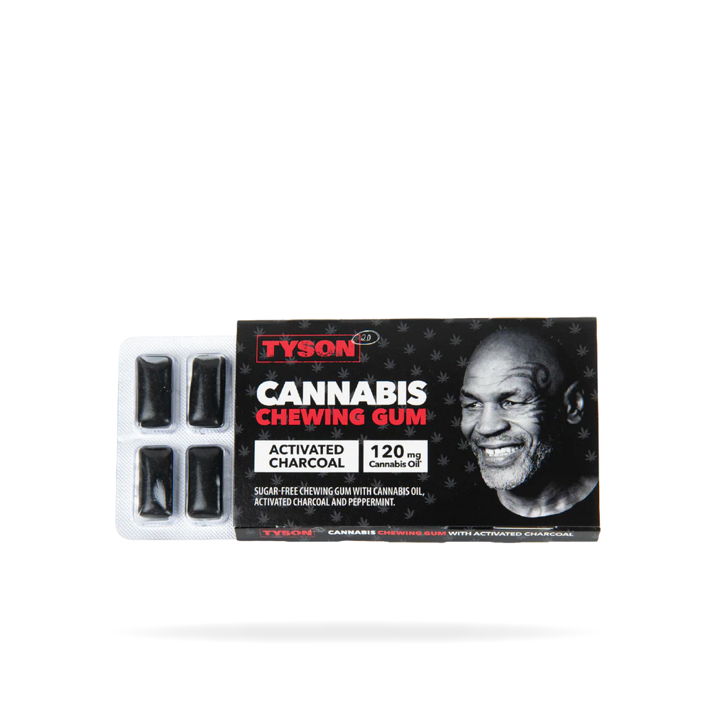 Tyson 2.0 Peppermint CBD Gum | 120mg CBD | Activated Charcoal