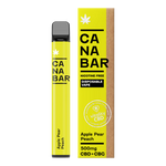 Apple, Pear, Peach CANABAR™ Disposable CBD Vape Device 500mg CBD + CBG