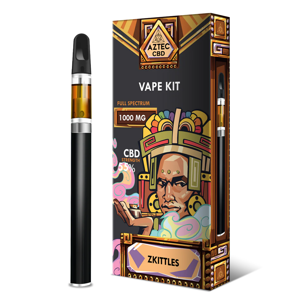 CBD Vape Starter Kit | Full Spectrum Zkittlez 55% | AZTEC