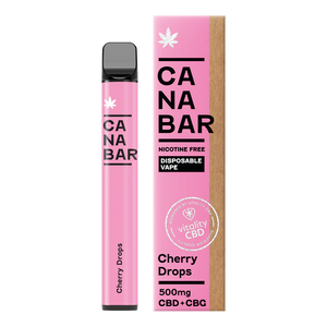 Apple, Pear, Peach CANABAR™ Disposable CBD Vape Device 500mg CBD + CBG