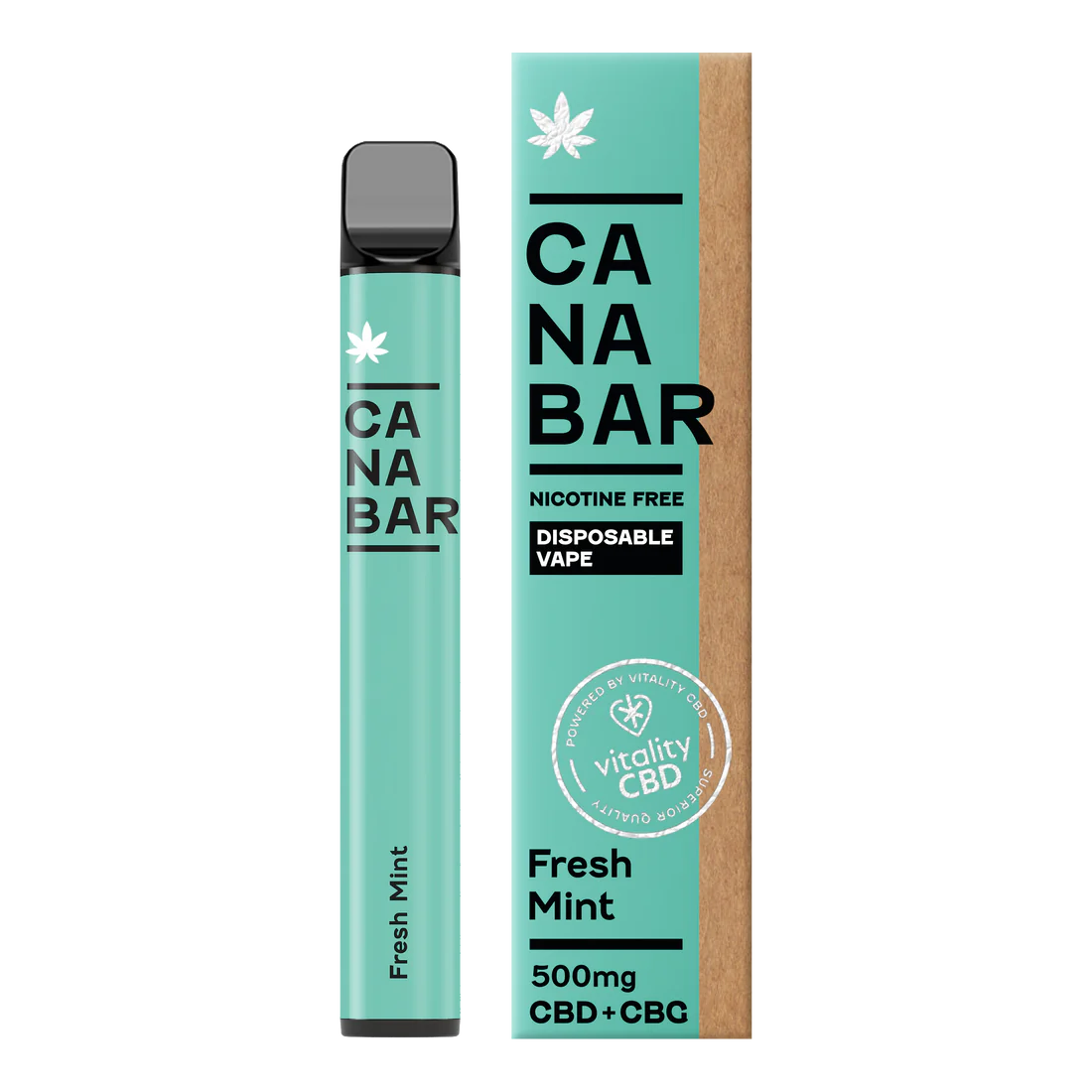 Apple, Pear, Peach CANABAR™ Disposable CBD Vape Device 500mg CBD + CBG