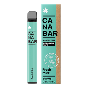 Apple, Pear, Peach CANABAR™ Disposable CBD Vape Device 500mg CBD + CBG