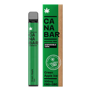 Apple, Pear, Peach CANABAR™ Disposable CBD Vape Device 500mg CBD + CBG