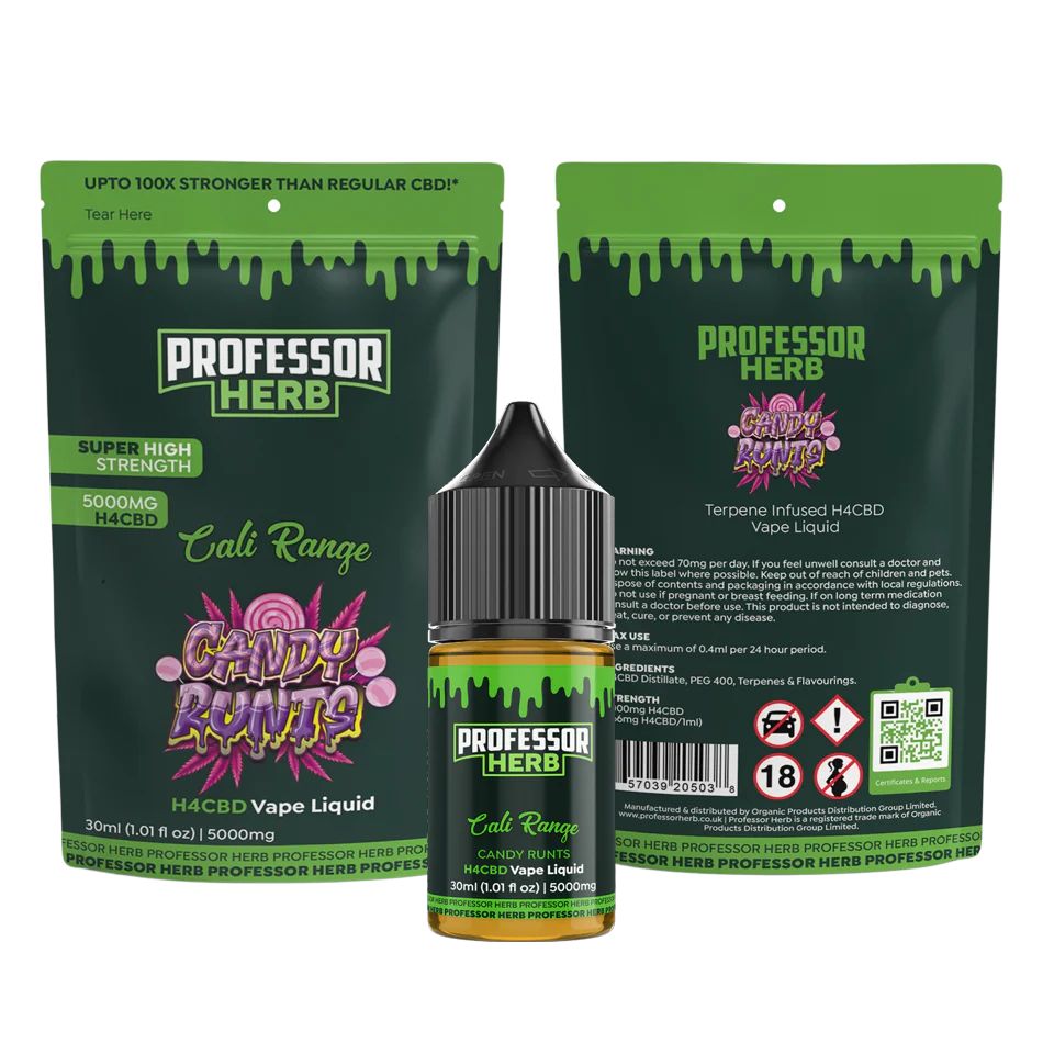 Professor Herb - H4CBD Vape Liquid - 5000mg/30ml - Candy Runtz