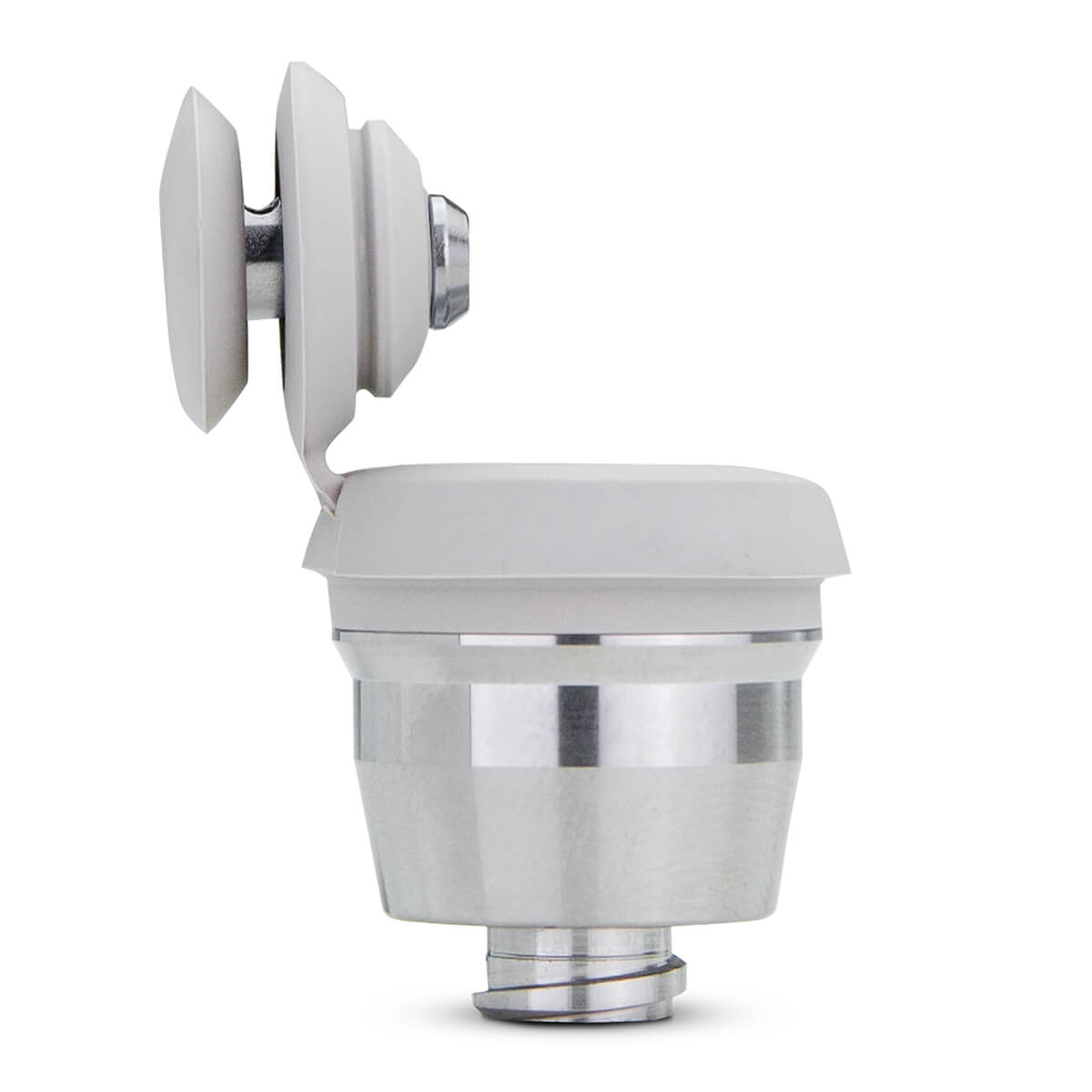 Close-up of Puffco Joystick Cap Cloud on New Peak chamber