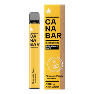 Apple, Pear, Peach CANABAR™ Disposable CBD Vape Device 500mg CBD + CBG