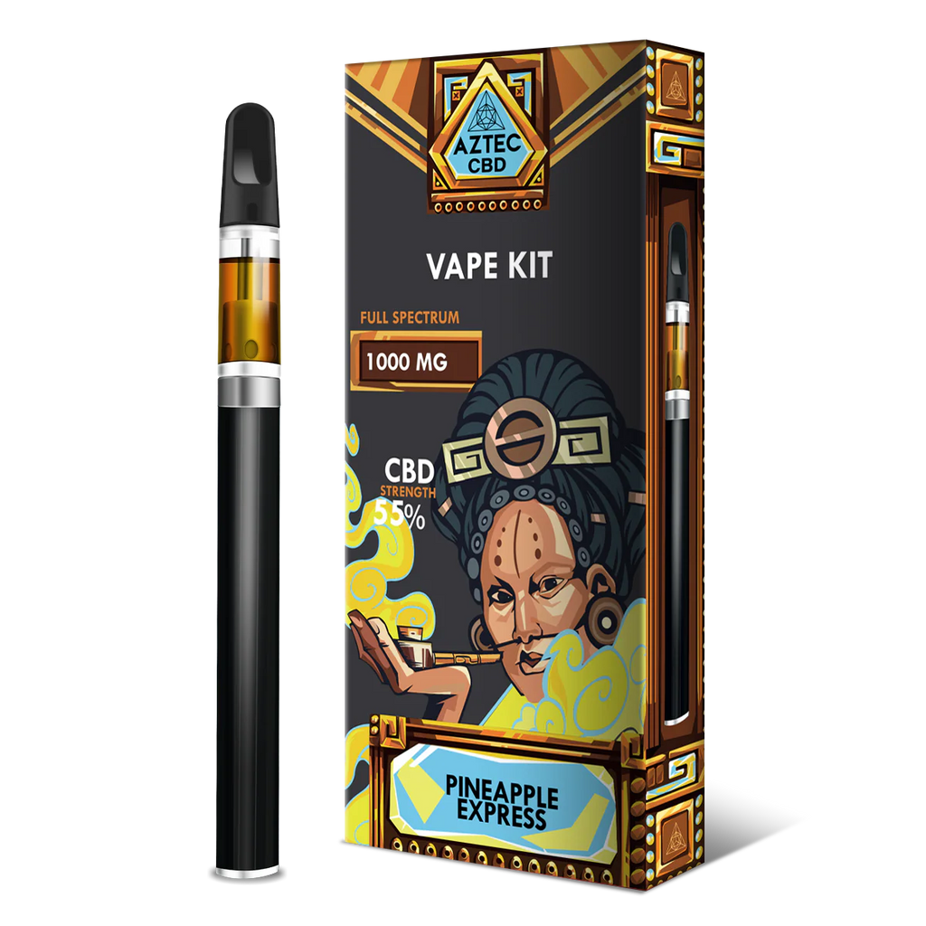 CBD Vape Starter Kit | Full Spectrum Pineapple Express 55% | AZTEC