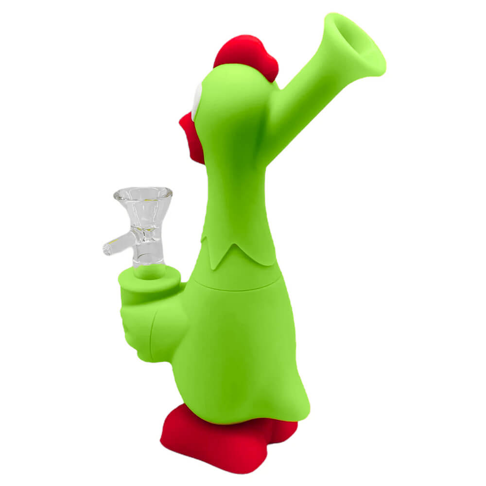 Silicone Bong | Green Chicken | 18cm
