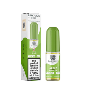 APPLE PEACH NIC SALT E-LIQUID BY BAR JUICE 5000 - 20MG